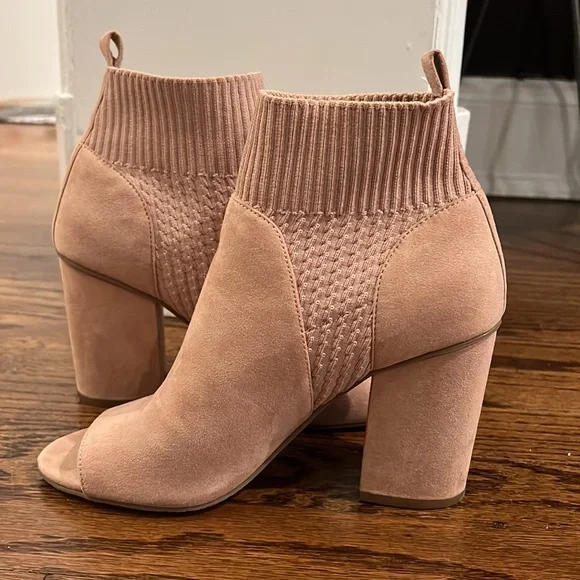 Nordstrom BP Blush Pink Heel Booties - Picture 2 of 8